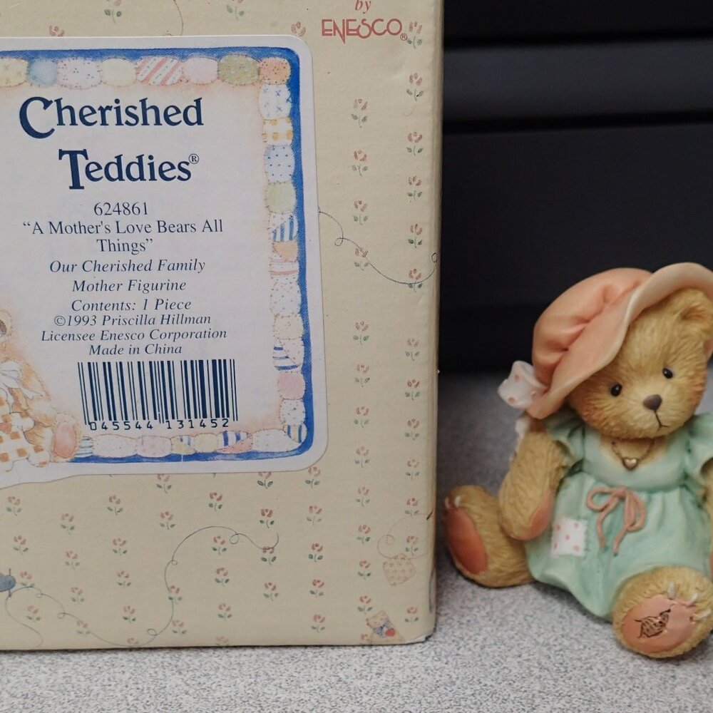 "A Mothers Love Bears All Things" Cherished Teddies Mother Figure